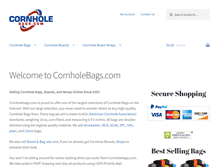Tablet Screenshot of cornholebags.com